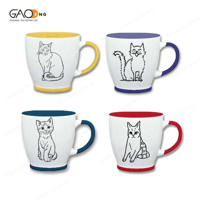 Лидер продаж модная керамическая кружка Taza креативный дизайн с милым котом керамические чашки для кафе