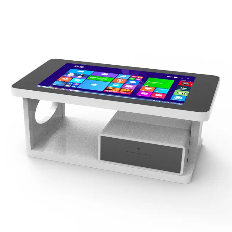 
55 inch android smart digital touch screen coffee kiosk multi function interactive game table for kids 