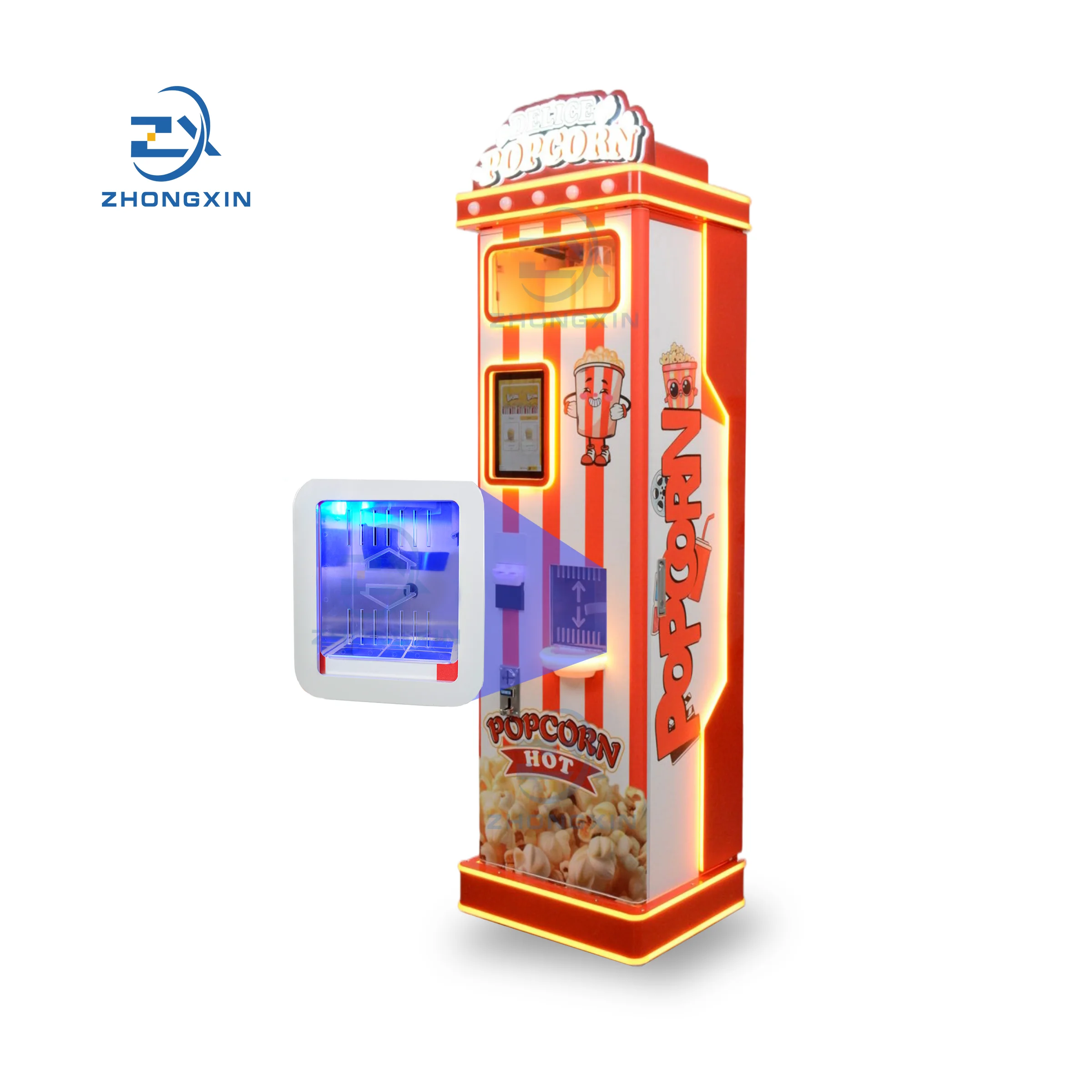 Wholesale Price Cinema Big Electric Automatic Popcorn Maker Popcorn Vending Machine Supplier