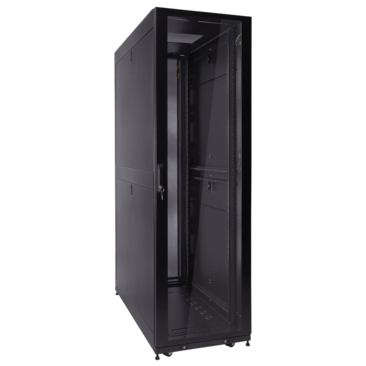 1200mm depth Fan Compatible Top Glass Door  42U Server Rack Cabinet