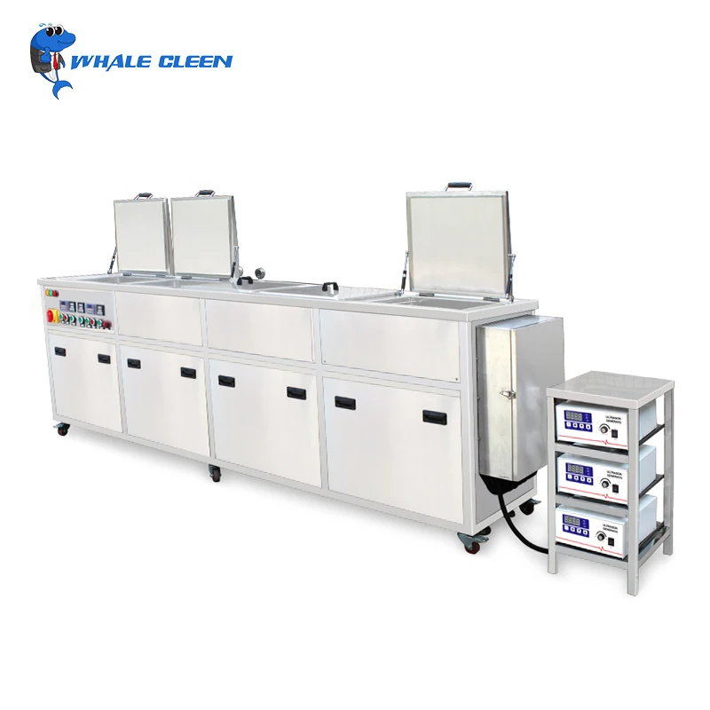 Blue Whale Factory Price 3600W 100L Ultrasonic Cleaner Four Tanks DPF Cleaning Machine
