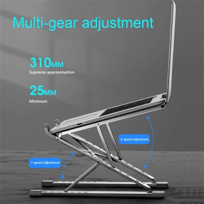 N8 Double-Layer Foldable Lifting Aluminum Alloy Laptop Heat Dissipation Stand Aluminum Portable Folding Laptop Stand