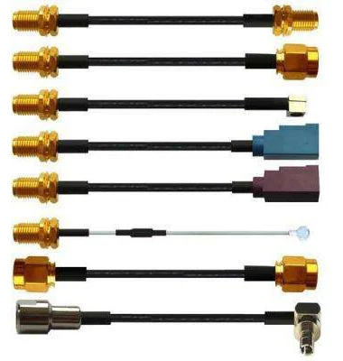 High Performance RF Adapter Cable Assembly Jumper RG141 TNC F Male Plug Coaxial Cable