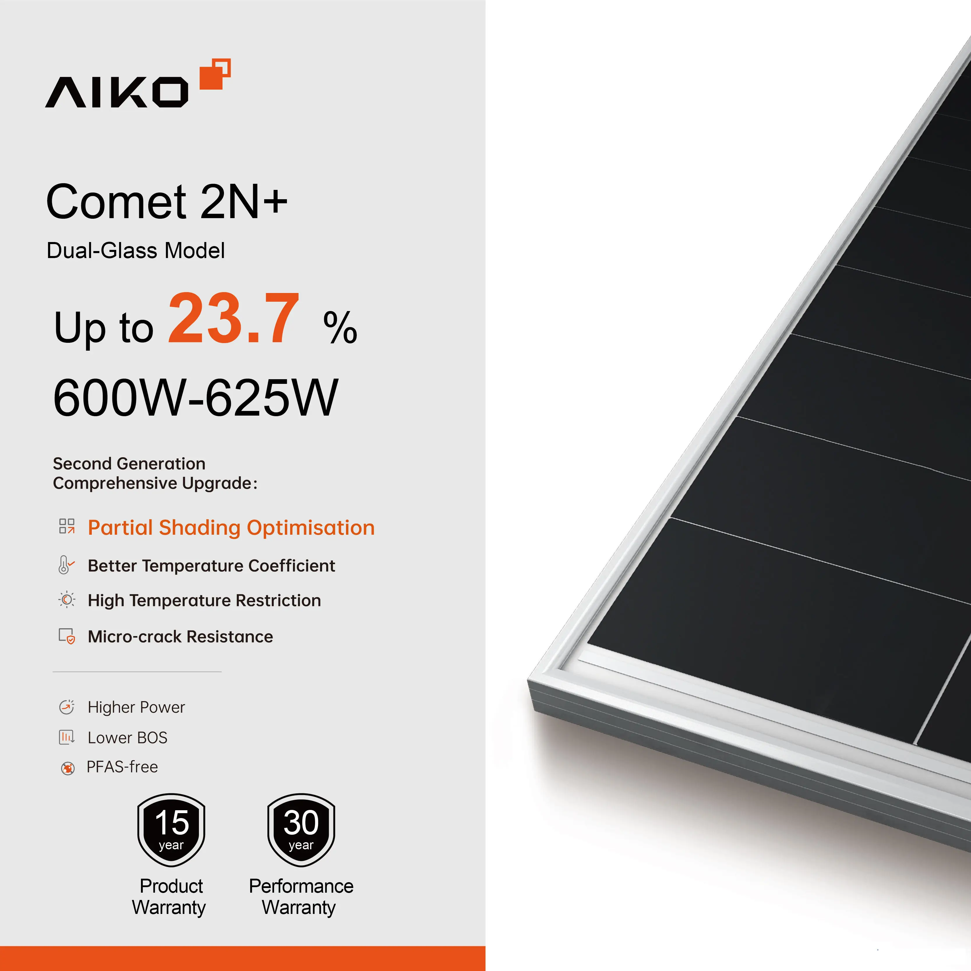China High Efficiency  AIKO Solar panels 625w  N type ABC Photovoltaic Module  600w 605W 610W 615W 620W