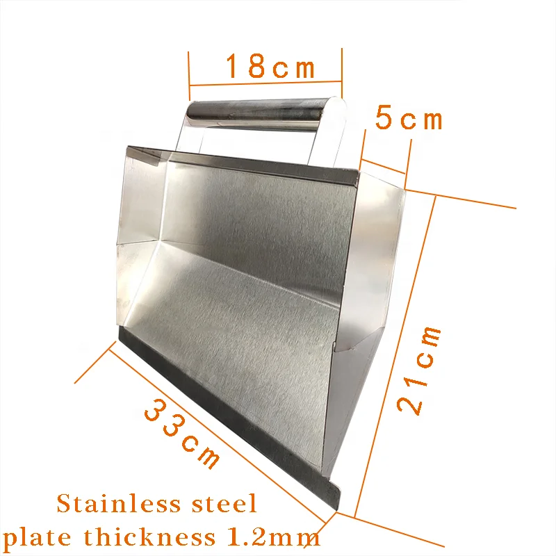 Stainless Steel Wall Plaster Concrete Scraping Dust Trowel Powder Putty Scraper Plasterer Bricklayer Hand Tool Cement Decoration