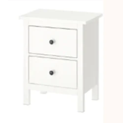 Cheap Price Table Wooden Bedroom Furniture Nightstand Bedside Table with 2 Drawers