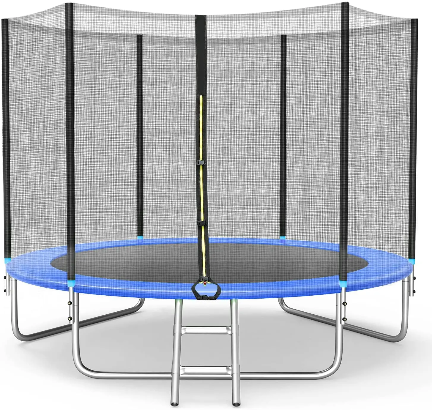 Trampoline 10FT Recreational Trampolines with Safety Enclosure Net, 375 LBS Weight Capacity for Kids Adults Outdoor with Spring