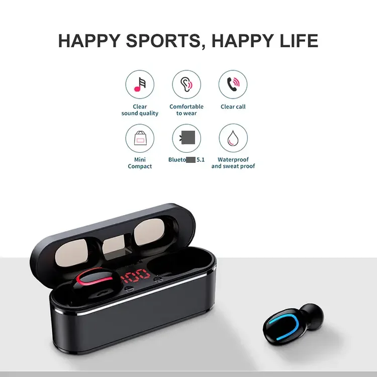 Noise Cancelling Smart Waterproof Sport Necessary 3D Stereo Dynamic Music High Tech Smart Wireless Headphones