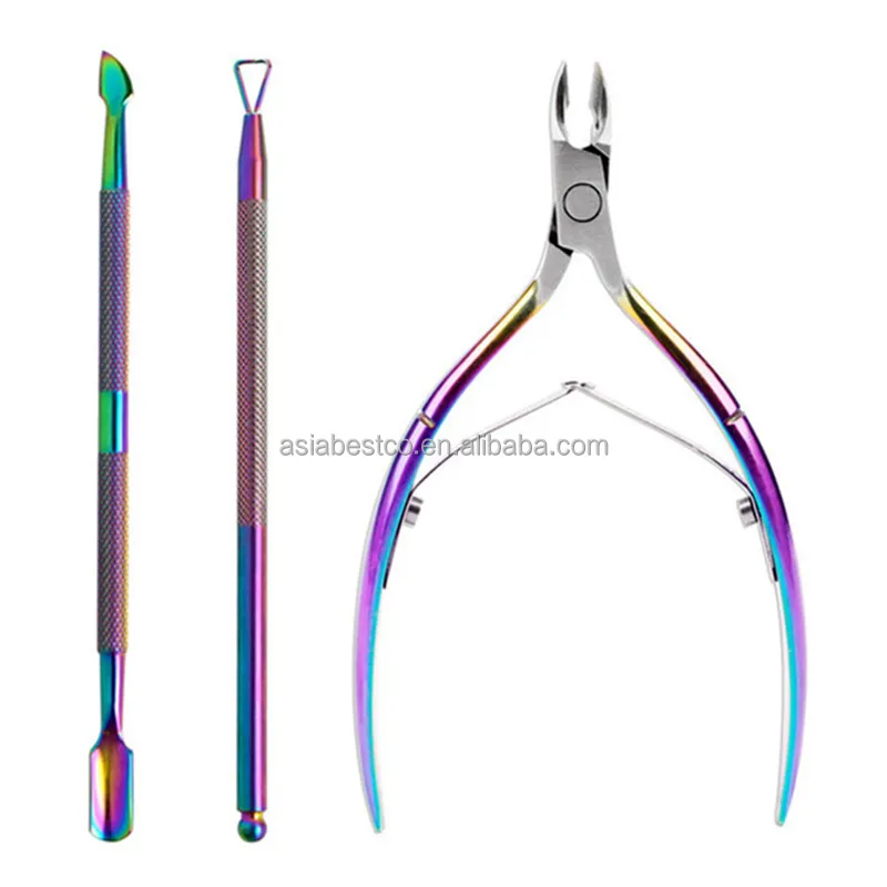 3Pcs Nail Nipper Cuticle Pusher Nail Nghia Cuticle Nipper