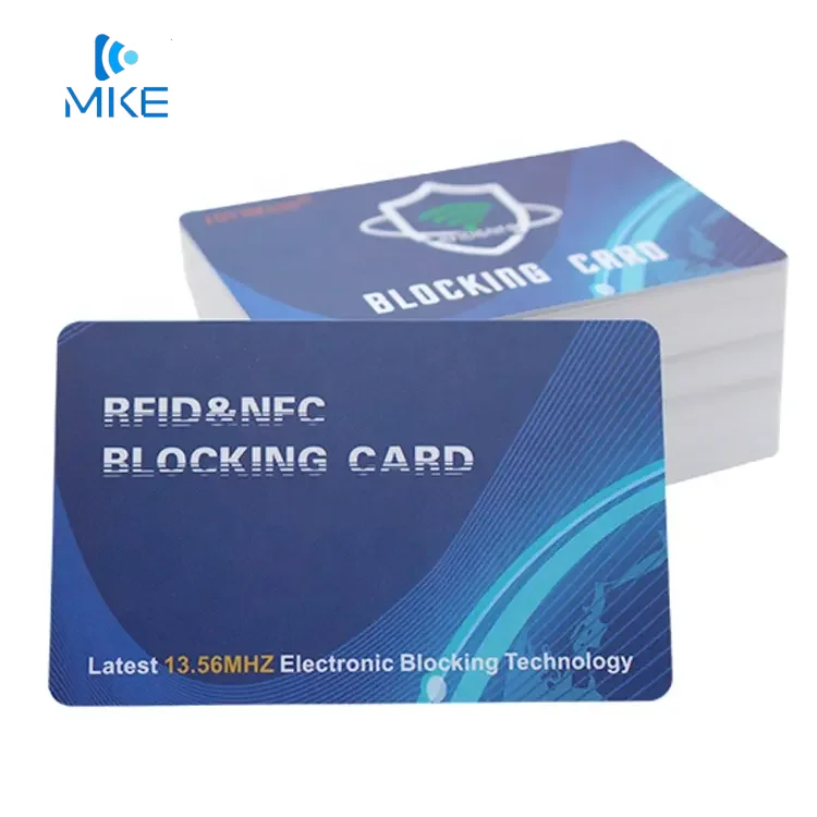 1350khz 125khz credit card duel rfid pvc card blocking