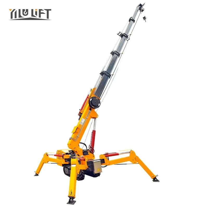 Wireless Remote Control 1Ton To 14Ton Electric Diesel Hydraulic  Crawler Crane