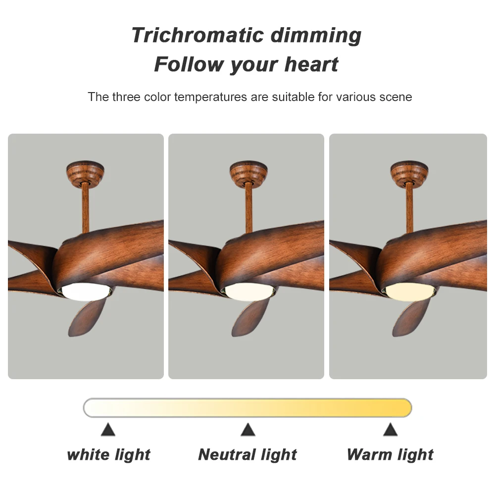 KBS 60 inch ceiling fan with light antique ceiling fan lamp fancy bldc ceiling fan 5 Solid wood blade