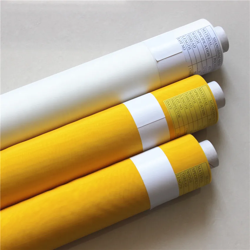 Reusable Bolting White Yellow 26 33 48 59 128 210 220 304 357 429 466 523 Mesh 100%polyester Screen Printing Mesh For Printing