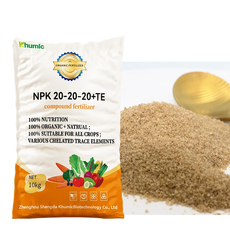 factory direct sale agriculture chemical compound npk fertilizer 20 20 20 with TE