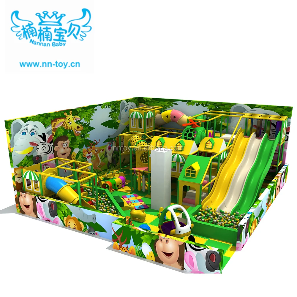 Nannan Kindergarten Kids Indoor Playground Equipment commercial Toddler Children Soft Play slide Playground for Sale