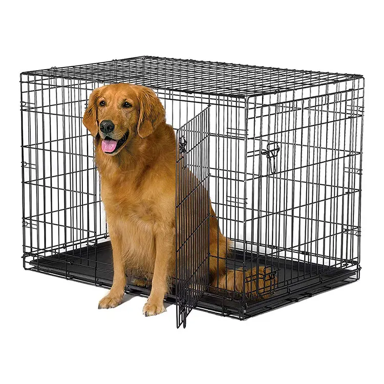 
High Quality Various Sizes Foldable Metal Kennels Heavy Duty Large Dog Cage 