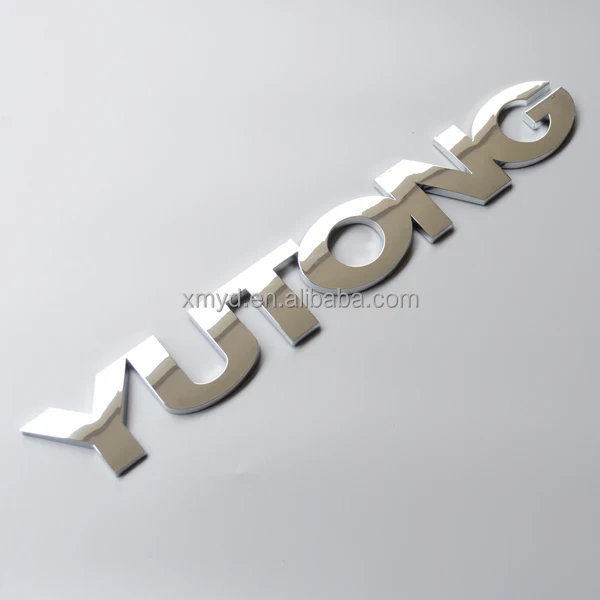 Custom 3D Chromed ABS Car Badge Emblems Car Auto Body Sticker
