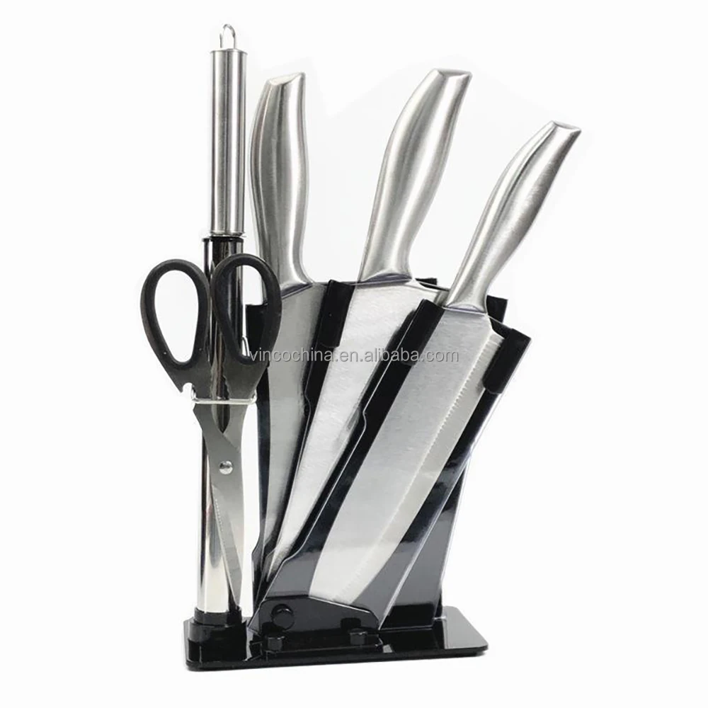 6 Pcs Premium High Carbon Stainless Steel Ergonomic Design Kitchen Knives Set