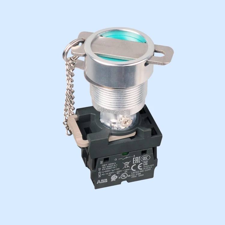 CH8098 green button key aluminum alloy ex series atex  Ex d ip65 ip66 black plastic handle explosion proof switch