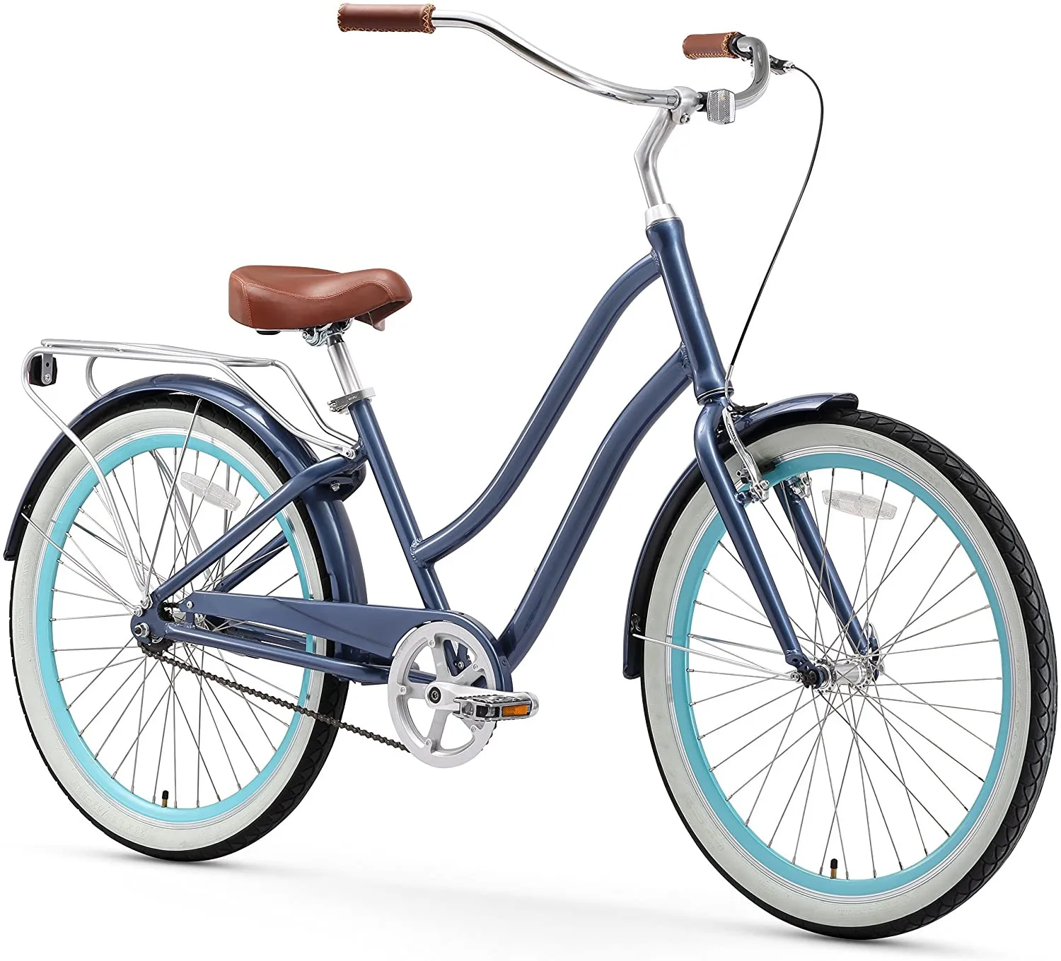 Cheap factory hot selling 6061 aluminum alloy unisex alloy beach cruiser bike high quality alloy city cruiser bicycle