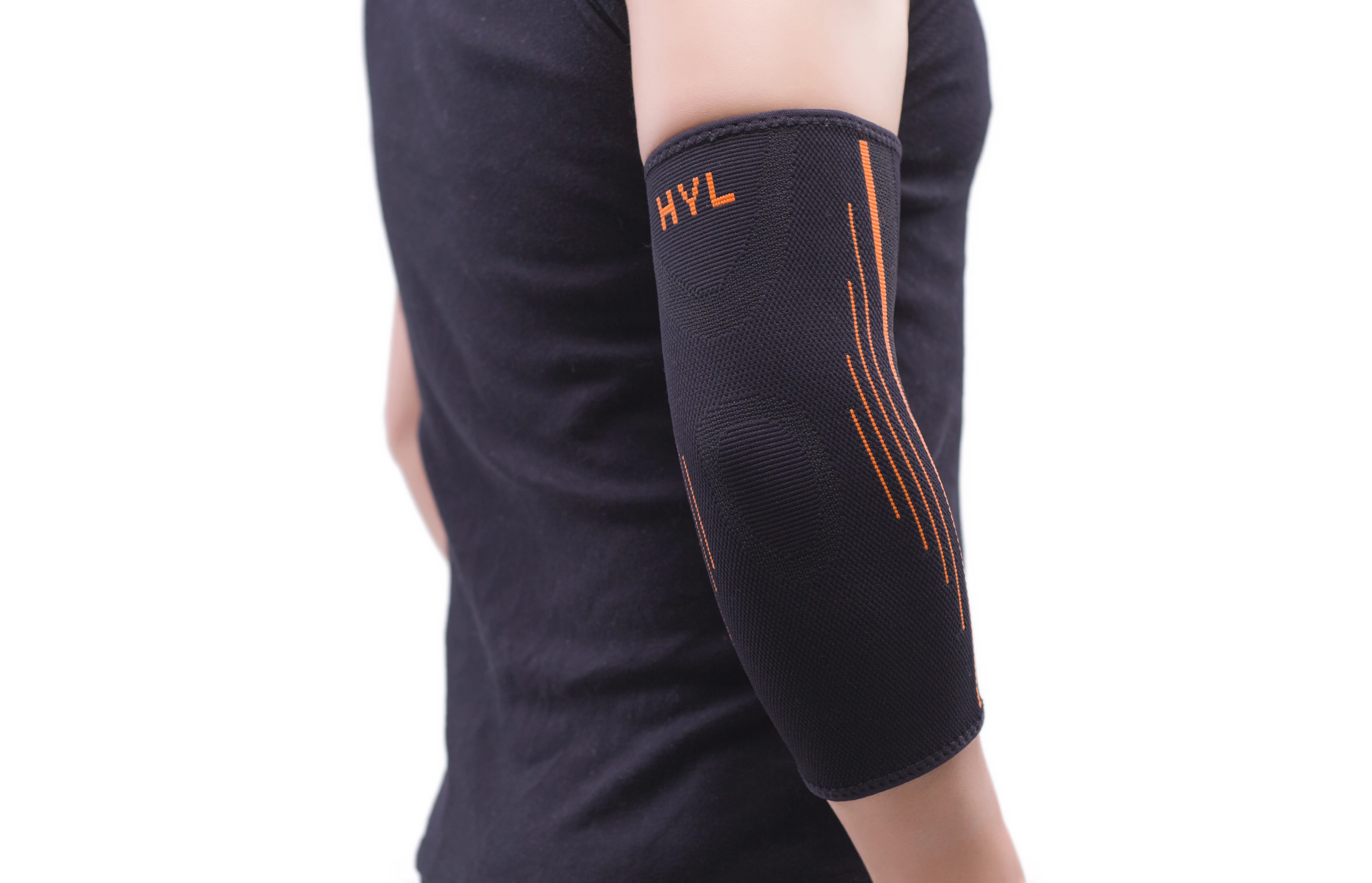 Factory wholesale custom logo compression Nylon elbow Sleeve Knitted Elbow Brace for tennis golf