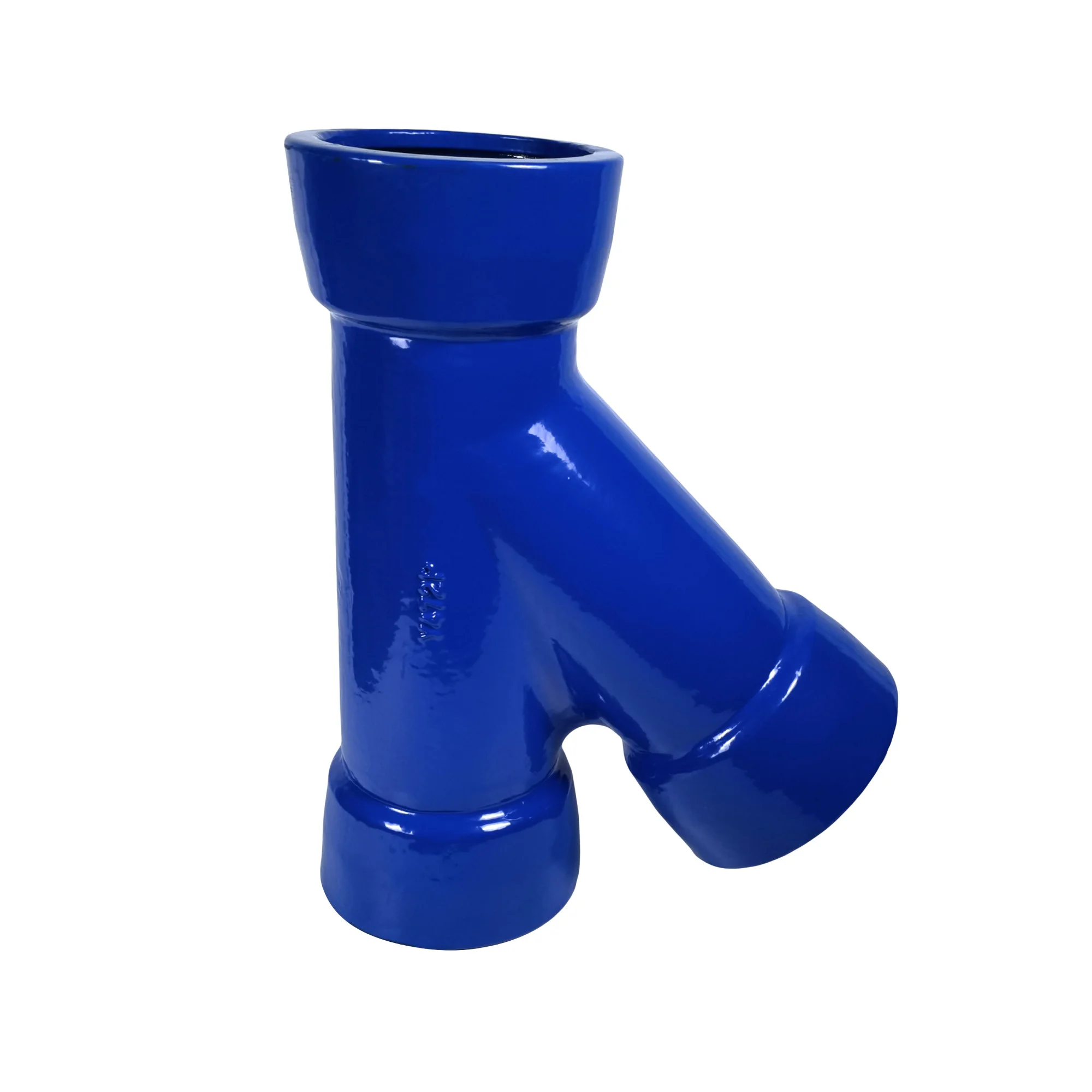 JSP PN10 PN16 PN25 Ductile Iron Pipe Fittings Cast Iron 45 Degree All Flange Y Tee Pipe Fitting DI Cast Iron Pipe Fittings Tee