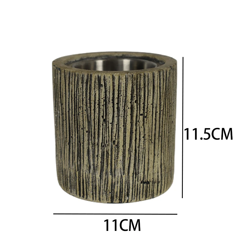 Indoor and Outdoor table fire Decoration Table Top Fireplace Mini Smores Maker Portable Cement Fire Pit Bowl Tabletop Fire Pit