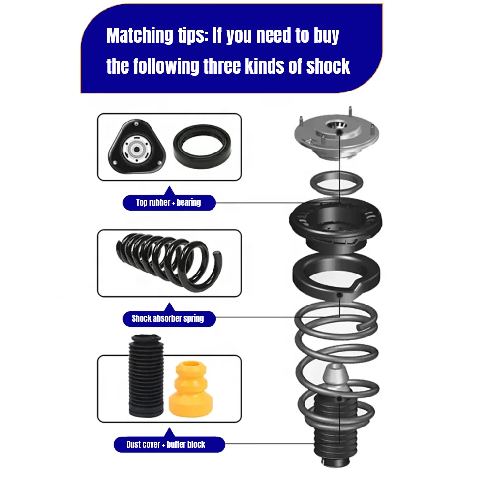 Bilusi Rear Shock Absorbers For Toyota Alphard Vellfire H2 Previa III R2 R5 349002 Oem:48530-28070 48530-80358