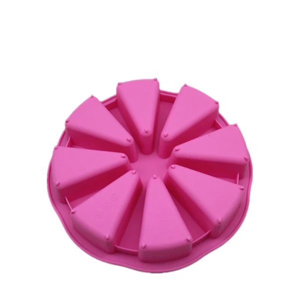 Food grade silicone Pasteleria 8 cavity round cake pan Scone baking tools and supplies cake mold
