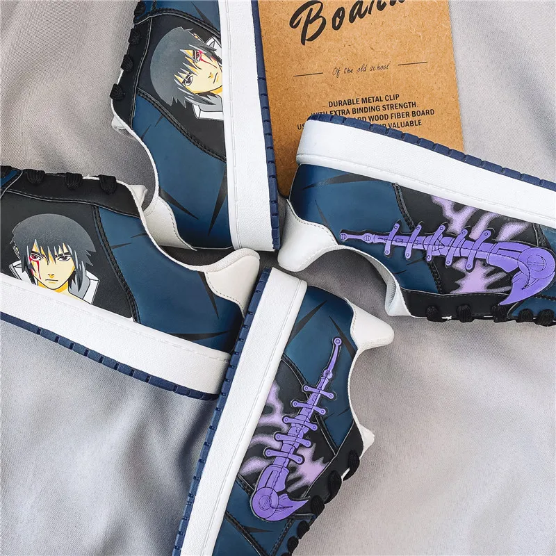 Ziitop Fashion Sneakers Unisex 3D Narut Anime Shoes  For Girls Sasuke Uchiha  Retro Brand Men Skateboard Shoes Men Casual Shoes
