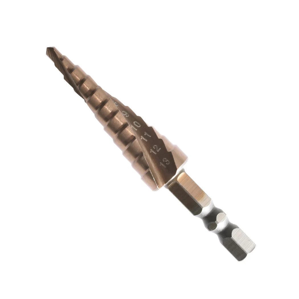 3-13mm Step Drill High Speed Steel Hexagonal Handle Cobalt Drill Bit Hole Opener Pagoda Drill Bit