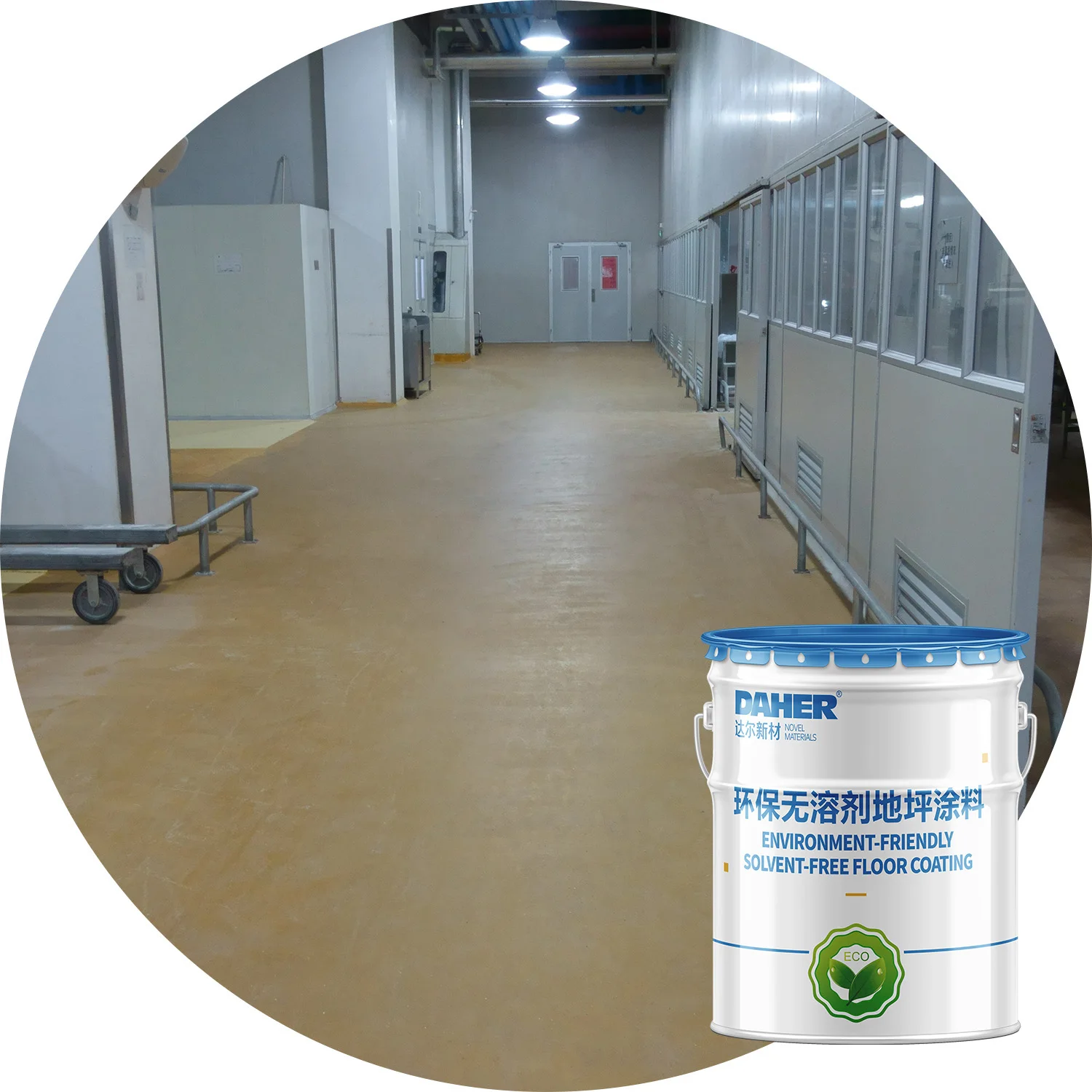 Weather Resistant Water Based Epoxy Resin Floor Coating Industrial Epoxy Floor Paint