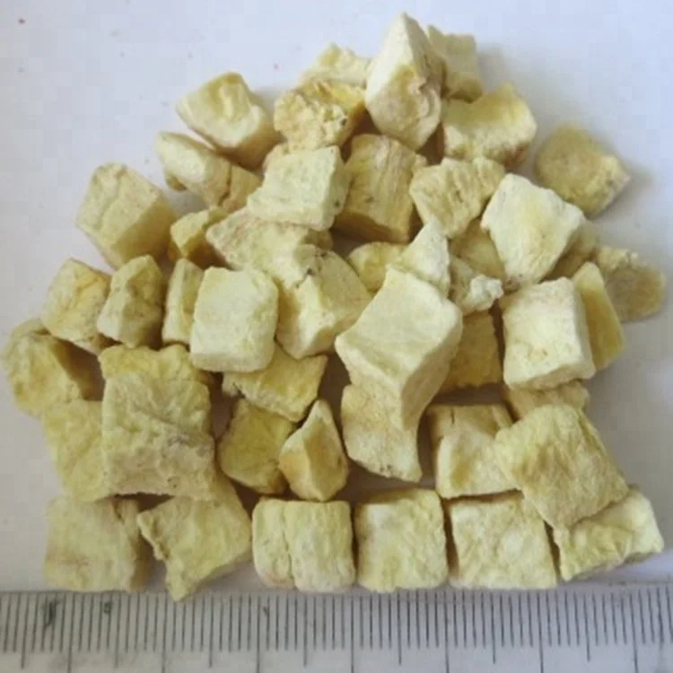 High Quality Cheap Wholesale Freeze Dried Banana Slice Healthy Fruit Snack Freeze-Dried Fruits Fd Banana Dice for Yogurt/Cake