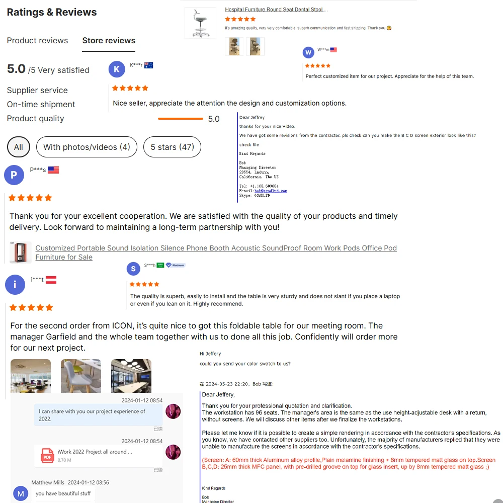 Modular Office Furniture Acoustic Workstation 2 4 6 seaters Call Center Cubicle Desk With Partition
