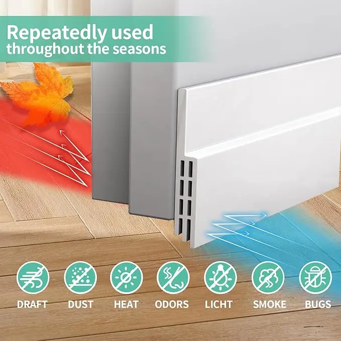 Door seam door bottom sealing strip Winter windproof insulation door bottom windproof strip silicone sealing strip