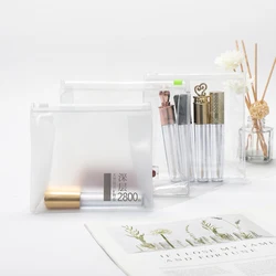 Waterproof Customized Pvc Fashion Clear Makeup Pouch Durable Zipper Pvc Cosmetic Bag