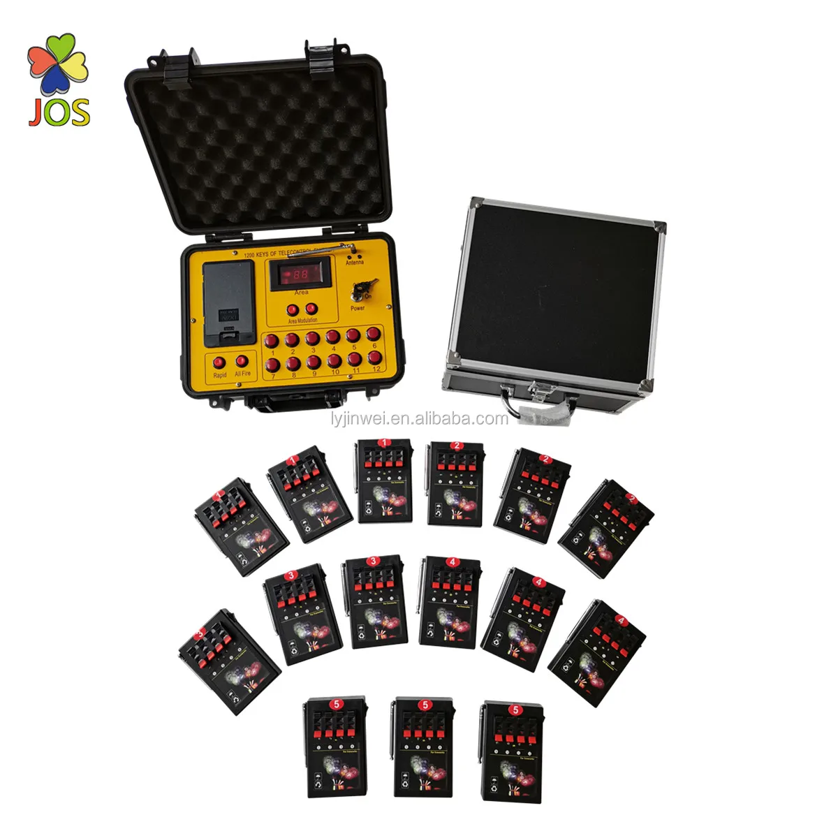 60 channel  60 cue  15*4 cue fireworks firing system with 1200 channel  water proof box wireless remote control and antenna