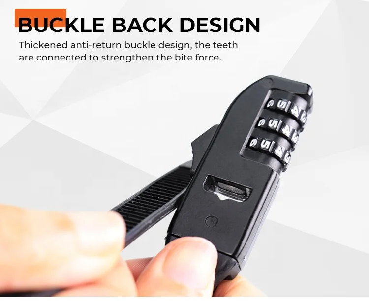 Anti-Theft Portable Cycling Accessory Cable Lock Number Lock Electric Scooter Cable Lock