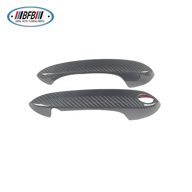 Real Dry Carbon Fiber Car Exterior Accessories For BMW X3 X4 X5 G30 Supra Door Handle Cover Trims 2pcs