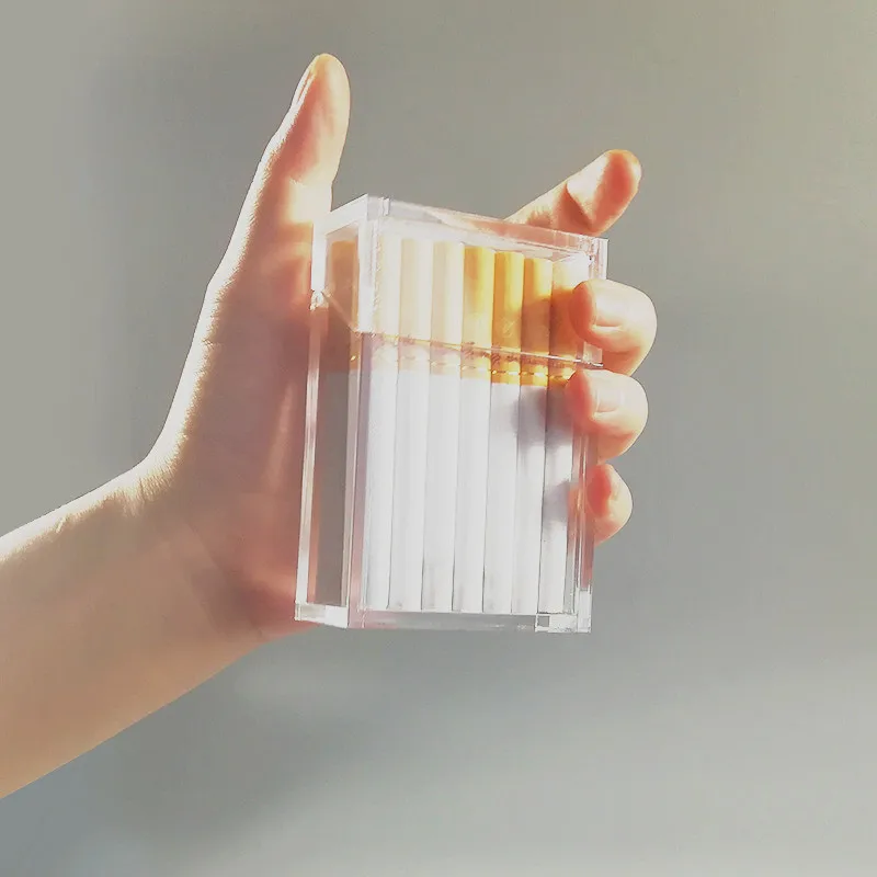 
Customized High quality Manufactory Transparent Acrylic perspex smoke box acrylic cigarette case holder 