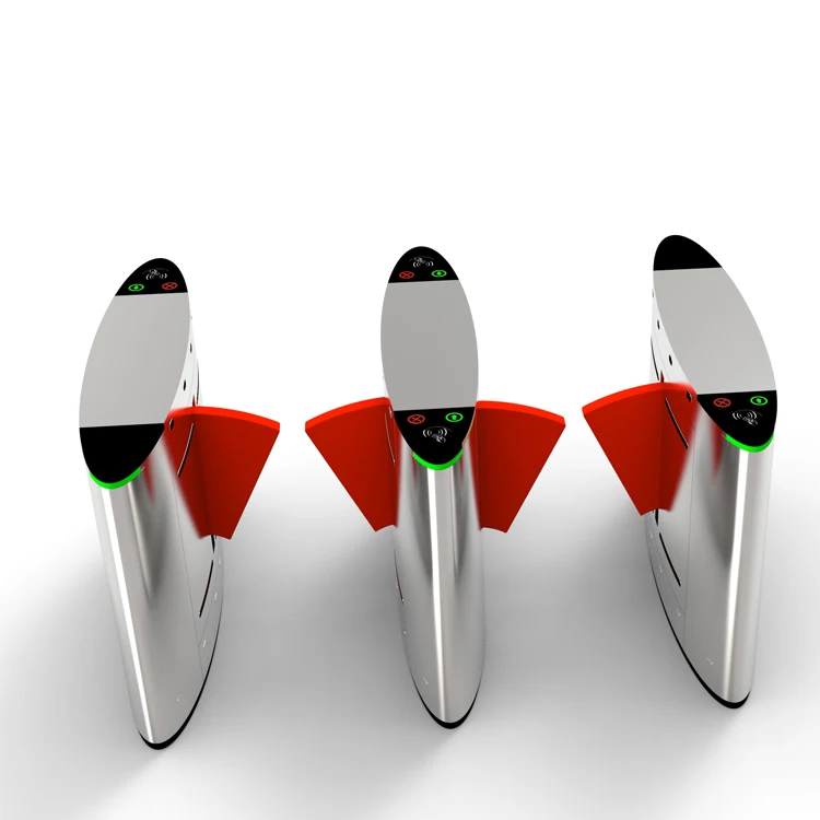 QR code reader barcode scanning online ticketing system speed gate flap barrier