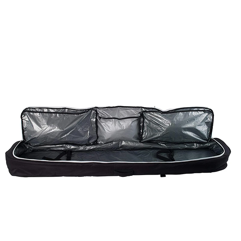 Custom large capacity padded snowboard bag with removable shoulder strap