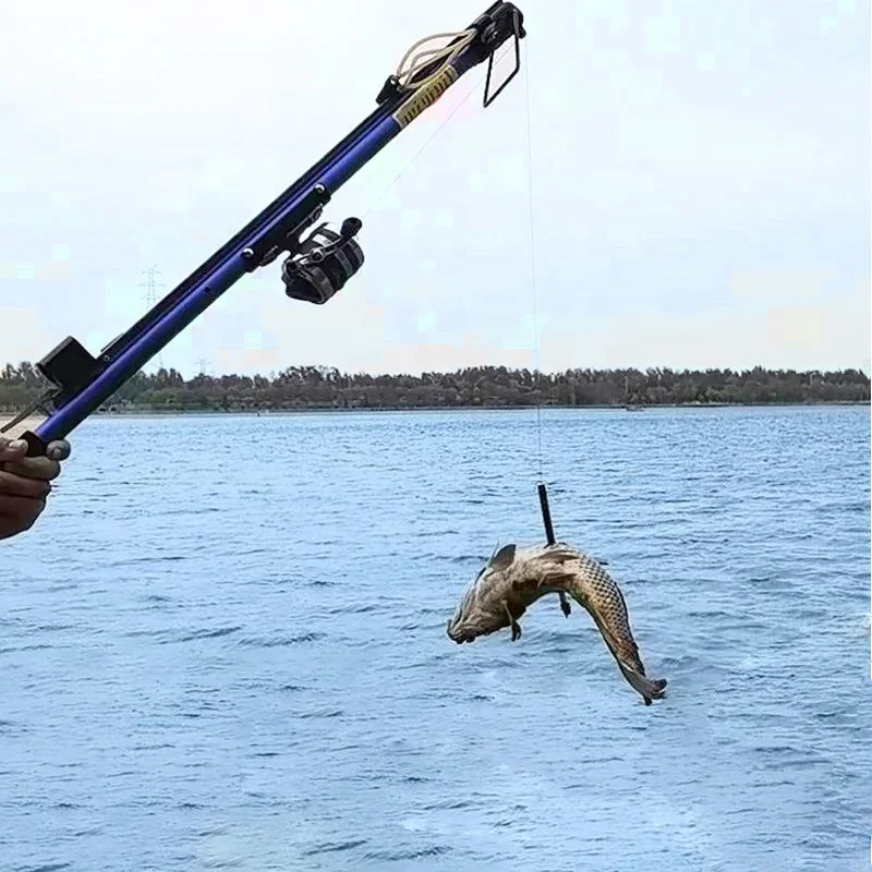 Outdoor Slingshot Fishing Hunting Professional Slingshot High Velocity Catapult Kit with Infrared Sight Fishing Reel Slingshots