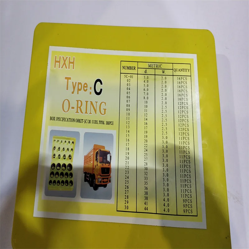  O Ring Box Hot-sale Buna-N AS568 O-Ring Kit for Excavator