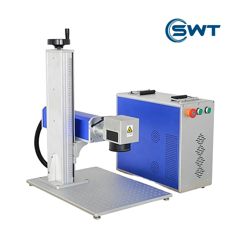 50W fiber laser marking machine laser cattle ear tag printing machines laser engraving machine for metal and plastic