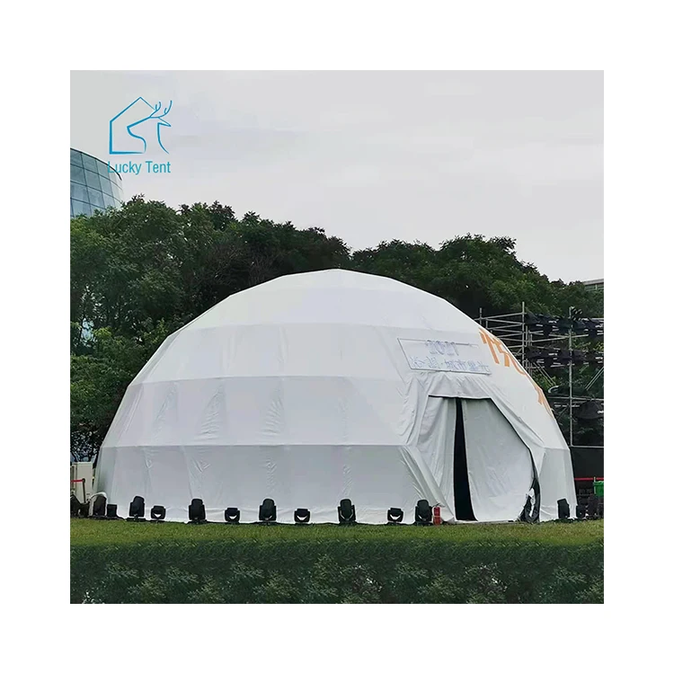 100 seater tent event party wedding outdoor tents trade show reception dome tent with double open glass door