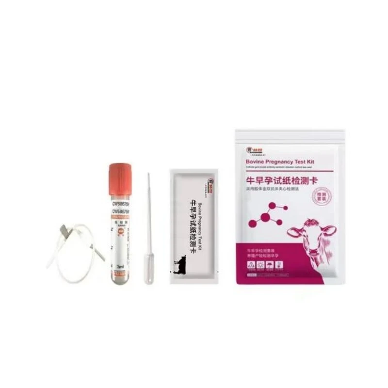 100 Pcs  Cow Blood Test For Pregnancy 99% Accuracy Cattle Farm Tools Cattle Fetation Paper Cow Early Pregnancy Test Paper