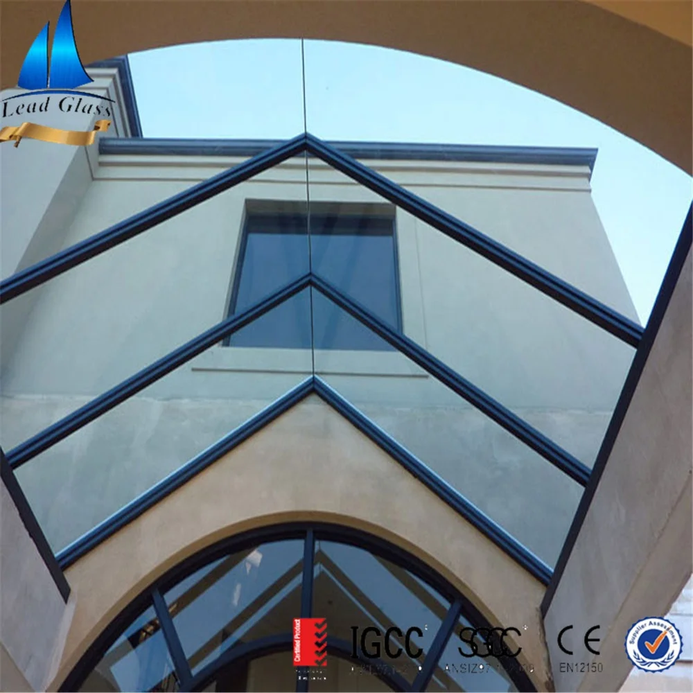 6+12A+6 Tempered Insulated Glass Panels Price For Building Skylight Roof