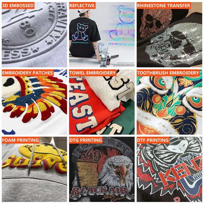 Custom Streetwear Loose unisex Sweater Women Men Crew Neck heavy weight oversized cotton Hoodie Sweatshirt