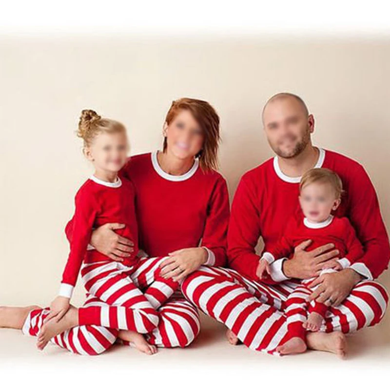 Дешевая Рождественская пижама из 2 предметов комплект одежды для сна на Рождество женское нижнее белье женская одежда подходящая Пижама семьи
